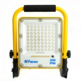 Прожектор светодиодный аккумуляторный с ручкой Feron LL-950 30W 6400K IP66 5Ah 18650