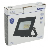 Прожектор светодиодный Feron LL-970 2835 SMD 20W 6400K AC/DC 12-48V 1800lm IP65 черный