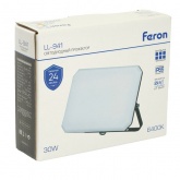 Прожектор светодиодный Feron LL-941 2835 SMD 30W 6400K AC 230V 2850lm IP65 черный