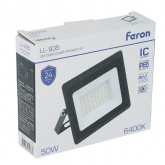 Прожектор светодиодный Feron LL-935 2835 SMD 50W 6400K AC 175-265V 4500lm IP65 черный