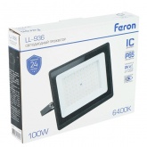 Прожектор светодиодный Feron LL-936 2835 SMD 100W 6400K AC 175-265V 9000lm IP65 черный