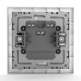 Выключатель двухклавишный в сборе Tokov Electric Pixel 10А IP20 белый