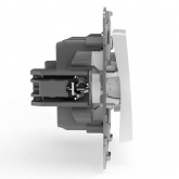 Переключатель одноклавишный Tokov Electric Pixel 10А брызгозащищенный IP44 белый