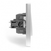 Переключатель перекрестный одноклавишный Tokov Electric Pixel 10А брызгозащищенный IP44 белый