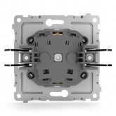 Розетка с заземлением Tokov Electric Pixel 16А IP20 белый