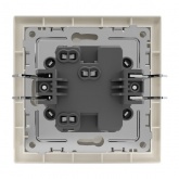 Выключатель одноклавишный в сборе Tokov Electric Pixel 10А IP20 бежевый