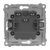 Выключатель двухклавишный Tokov Electric Pixel 10А IP20 бежевый