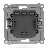 Выключатель трехклавишный Tokov Electric Pixel 10А IP20 бежевый