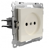 Розетка без заземления Tokov Electric Pixel 16А IP20 бежевый