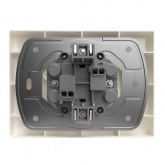 Розетка 2-я без заземления в сборе Tokov Electric Pixel 16А IP20 бежевый