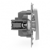 Выключатель одноклавишный Tokov Electric Pixel 10А IP20 алюминий