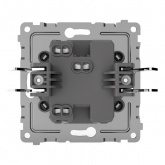 Выключатель одноклавишный с индикацией Tokov Electric Pixel 10А IP20 алюминий