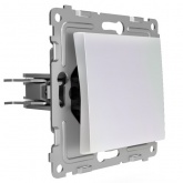 Выключатель одноклавишный с индикацией Tokov Electric Pixel 10А IP20 перламутр