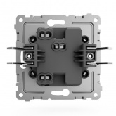 Выключатель одноклавишный с индикацией Tokov Electric Pixel 10А IP20 карбон