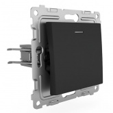 Выключатель одноклавишный с индикацией Tokov Electric Pixel 10А IP20 карбон