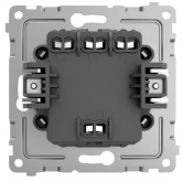 Выключатель трехклавишный Tokov Electric Pixel 10А IP20 карбон