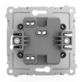 Переключатель одноклавишный Tokov Electric Pixel 10А IP20 карбон