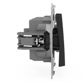 Переключатель одноклавишный Tokov Electric Pixel 10А брызгозащищенный IP44 карбон