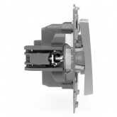 Переключатель одноклавишный Tokov Electric Pixel 10А IP20 алюминий
