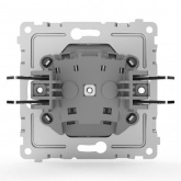 Розетка с заземлением Tokov Electric Pixel 16А IP20 алюминий