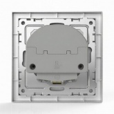 Розетка с зарядкой 2Р+Е Tokov Electric Pixel 16А 2USB тип A+C алюминий