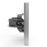 Розетка без заземления в сборе Tokov Electric Pixel 16А IP20 алюминий