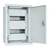 Щит металлический встраиваемый Tokov Electric Prizma ЩРв-18 18м 390х285х120 с Din-рейкой IP31 серый