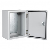 Щит металлический навесной Tokov Electric Prizma ЩМП-1 400х310х220 с монтажной панелью IP54 серый