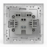 Переключатель перекрестный одноклавишный Tokov Electric Pixel 10А брызгозащищенный IP44 айс
