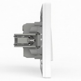 Переключатель перекрестный одноклавишный Tokov Electric Pixel 10А брызгозащищенный IP44 айс