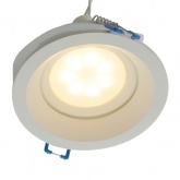 Светильник потолочный встраиваемый Feron DL3301 MR16 G5.3 белый d70/D92x35mm