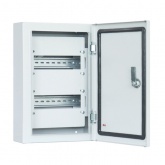 Щит металлический навесной Tokov Electric Prizma ЩРн-18 18м 390х255х120 с Din-рейкой IP54 серый