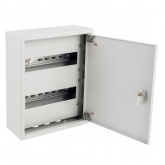 Щит металлический навесной Tokov Electric Prizma ЩРн-24 24м 350х300х120 с Din-рейкой IP31 серый