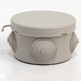 Коробка распаячная Tokov Electric 65х40 мм для о/п 4 ввода IP54 серая