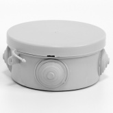 Коробка распаячная Tokov Electric 85х40 мм для о/п 4 ввода IP54 серая