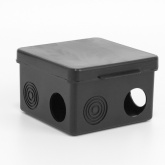Коробка распаячная Tokov Electric 80х80х50 мм для о/п 7 вводов IP54 черная
