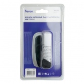 Фонарь налобный светодиодный Feron TH2312 5W IP44 USB type-C пластик, c аккумулятором