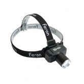 Фонарь налобный светодиодный Feron TH2314 20W IP44 USB type-C алюминий, c аккумулятором