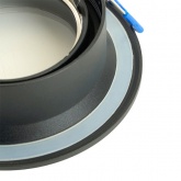 Светильник потолочный встраиваемый Feron DL3301 MR16 G5.3 черный d70/D92x35mm