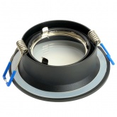 Светильник потолочный встраиваемый Feron DL3301 MR16 G5.3 черный d70/D92x35mm