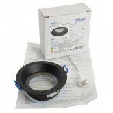 Светильник потолочный встраиваемый Feron DL3301 MR16 G5.3 черный d70/D92x35mm