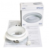 Светильник потолочный встраиваемый Feron DL362 MR16 G5.3 белый d70/D92х40mm