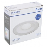 Светильник потолочный встраиваемый Feron DL8270 MR16 G5.3 матовый, белый d82/D119x35mm