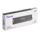 Блок питания для светодиодной ленты Feron LB010 48W 24V IP20 93x33.8x13mm (драйвер)