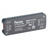 Блок питания для светодиодной ленты Feron LB010 48W 24V IP20 93x33.8x13mm (драйвер)
