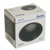 Светильник потолочный встраиваемый Feron DL3110 под лампу MR16 G5.3 черный d66/D90x64mm