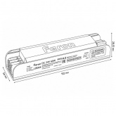 Блок питания для светодиодной ленты Feron LB004 60W 24V IP20 с плавным пуском, диммируемый