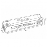 Блок питания для светодиодной ленты Feron LB004 100W 24V IP20 с плавным пуском, диммируемый
