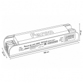 Блок питания для светодиодной ленты Feron LB004 200W 24V IP20 с плавным пуском, диммируемый