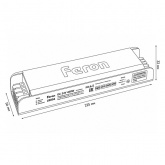 Блок питания для светодиодной ленты Feron LB004 400W 24V IP20 с плавным пуском, диммируемый